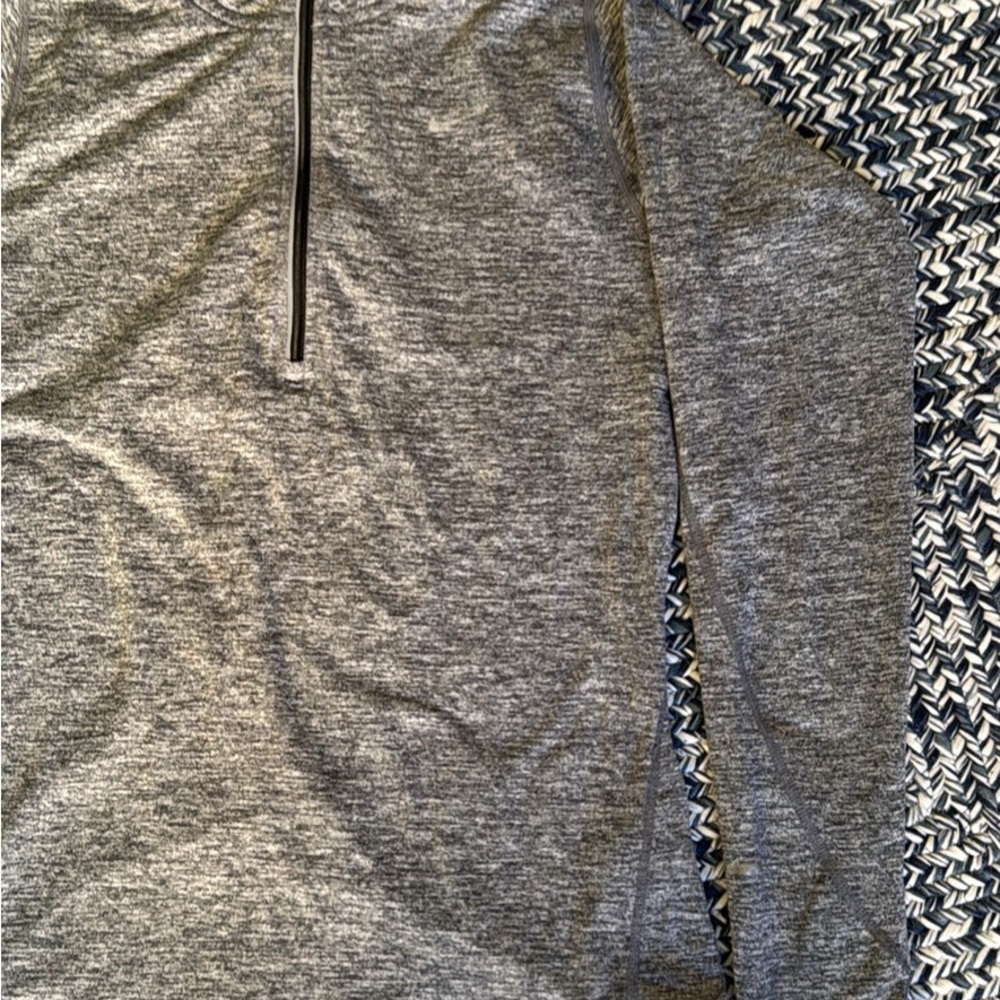 Nike Gray Dri-FIT Half-Zip Sweater